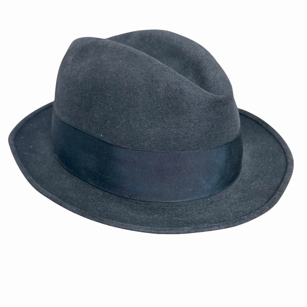 Royal Stetson Vintage Brown Soverign Felt Fedora Hat Size 7 1/8